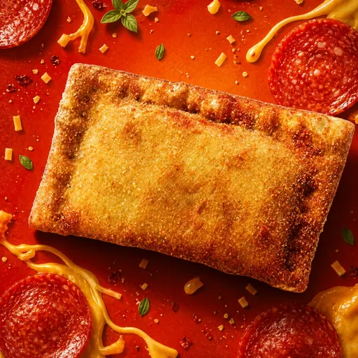 Cheesy Pepperoni Crispynada empanada